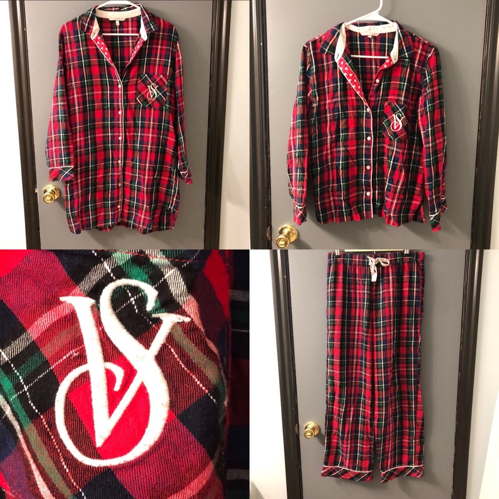 Victoria’s Secret 3 piece Plaid Pajama Bundle